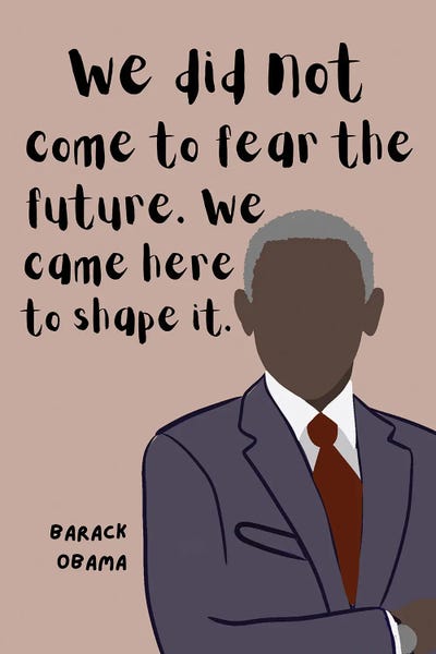 African American Art: Obama Quote by BrainyPrintables
