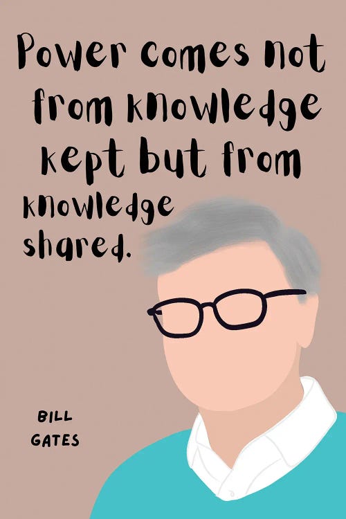 Bill Gates Quote by BrainyPrintables wall art