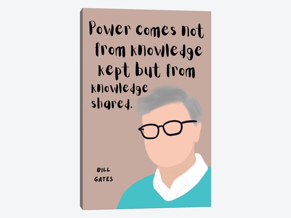 Bill Gates Quote by BrainyPrintables 1-piece Canvas Artwork