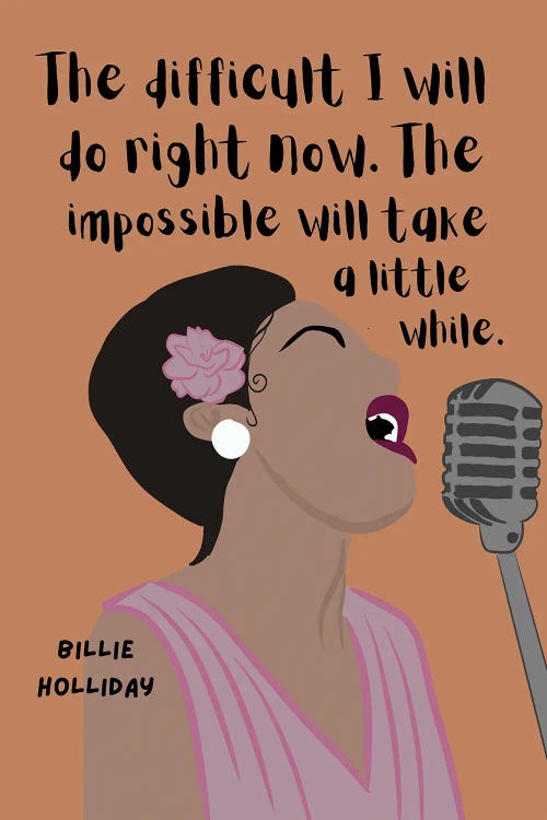 Billie Holliday Quote