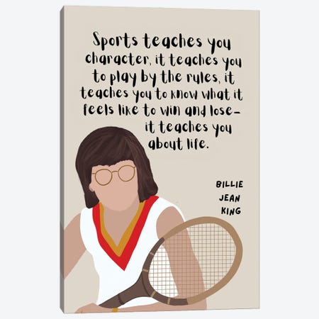 Jean King Quote Canvas Print #BYP19} by BrainyPrintables Canvas Art Print