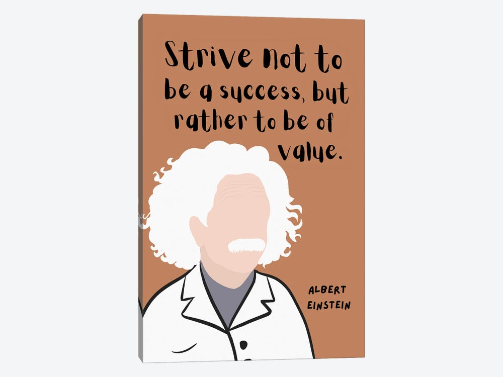 Albert Einstein Quote by BrainyPrintables 1-piece Art Print
