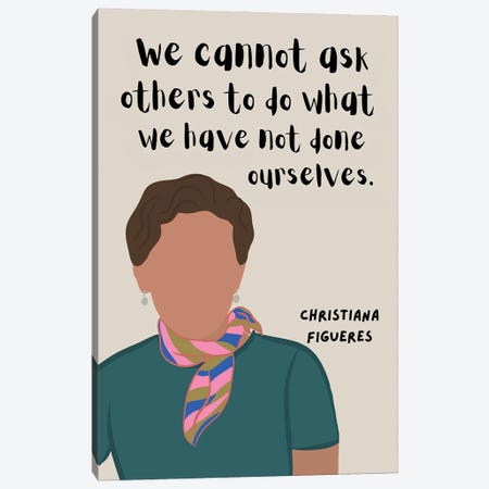 Christiana Figueres Quote Canvas Print #BYP22} by BrainyPrintables Canvas Artwork