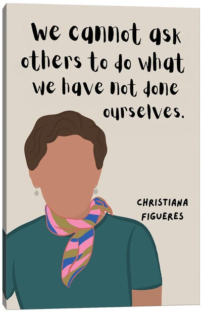 Christiana Figueres Quote Canvas Art Print - BrainyPrintables