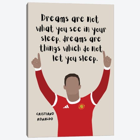 Ronaldo Quote Canvas Print #BYP23} by BrainyPrintables Canvas Wall Art