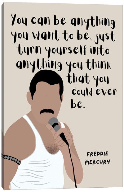 Mercury Quote Canvas Art Print - Freddie Mercury