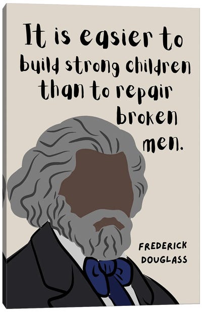Frederick Douglass Quote Canvas Art Print - BrainyPrintables