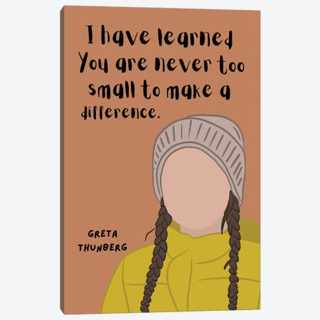 Thunberg Quote Canvas Print #BYP40} by BrainyPrintables Canvas Wall Art