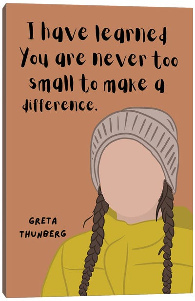 Thunberg Quote Canvas Art Print - Courage Art
