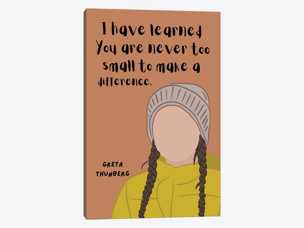 Thunberg Quote by BrainyPrintables 1-piece Canvas Art