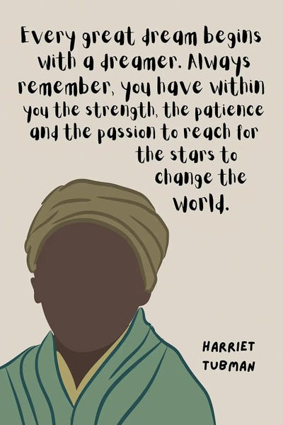 Barrier Breakers: Harriet Tubman Quote by BrainyPrintables