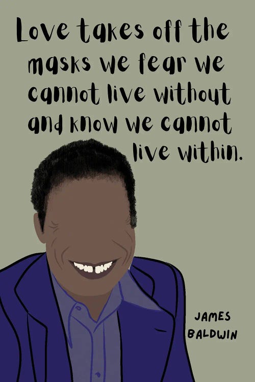 James Baldwin Quote by BrainyPrintables wall art