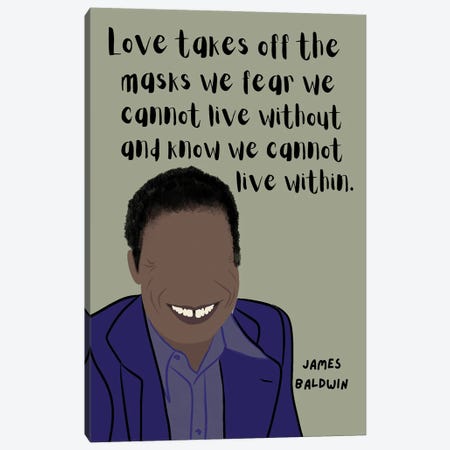 James Baldwin Quote Canvas Print #BYP47} by BrainyPrintables Canvas Art Print