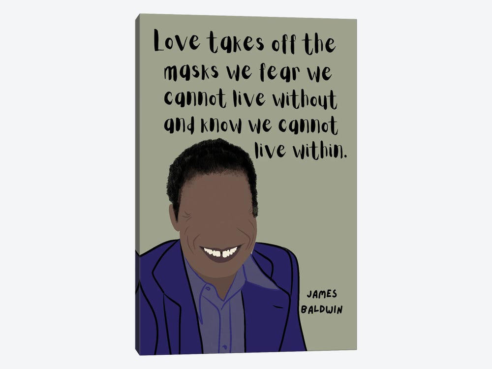 James Baldwin Quote by BrainyPrintables 1-piece Art Print