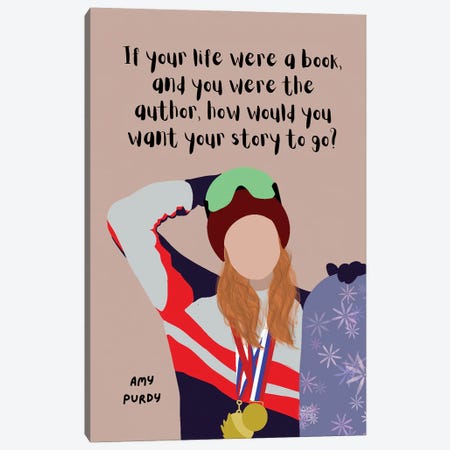 Amy Purdy Quote Canvas Print #BYP4} by BrainyPrintables Canvas Art Print