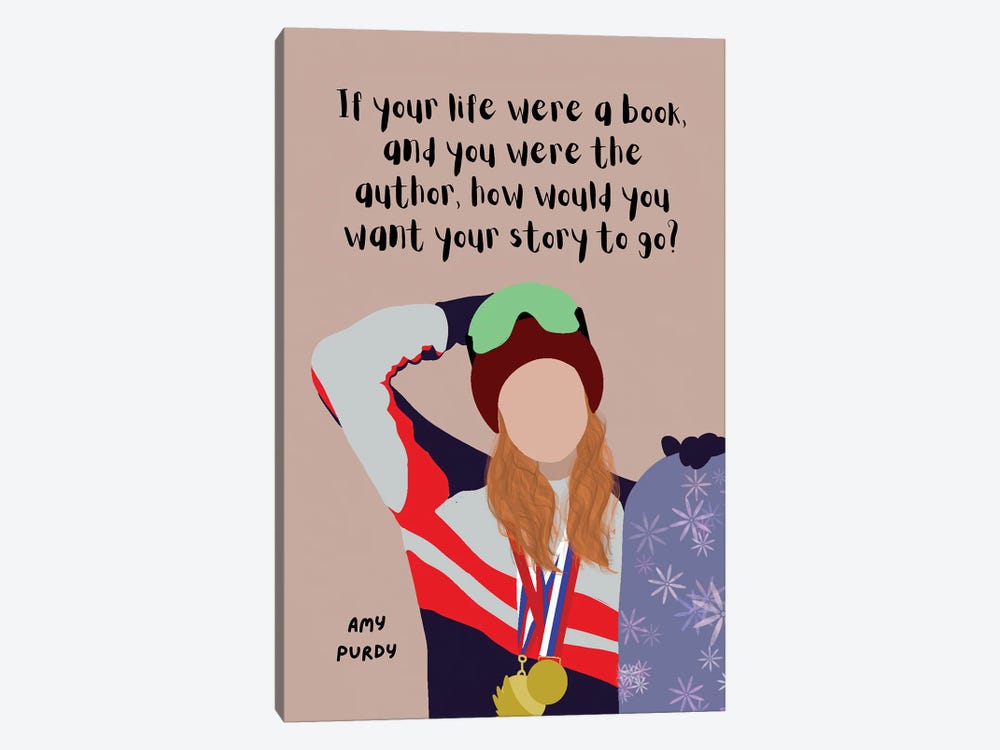 Amy Purdy Quote by BrainyPrintables 1-piece Canvas Wall Art