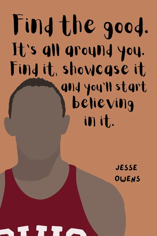 Jesse Owens Quote by BrainyPrintables wall art