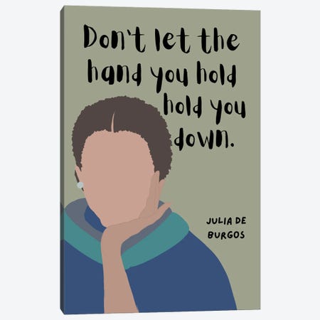 Julia De Burgos Quote Canvas Print #BYP57} by BrainyPrintables Canvas Art