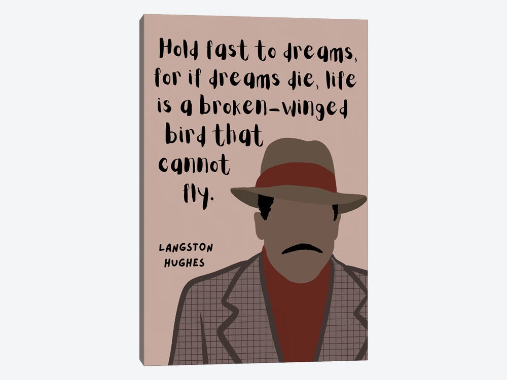 Langston Hughes Quote by BrainyPrintables 1-piece Art Print