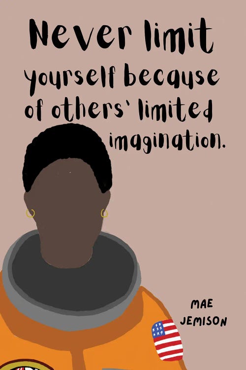 Mae Jemison Quote by BrainyPrintables wall art