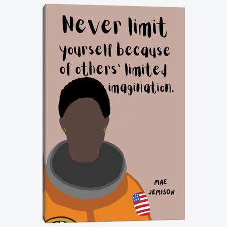 Mae Jemison Quote Canvas Print #BYP64} by BrainyPrintables Art Print