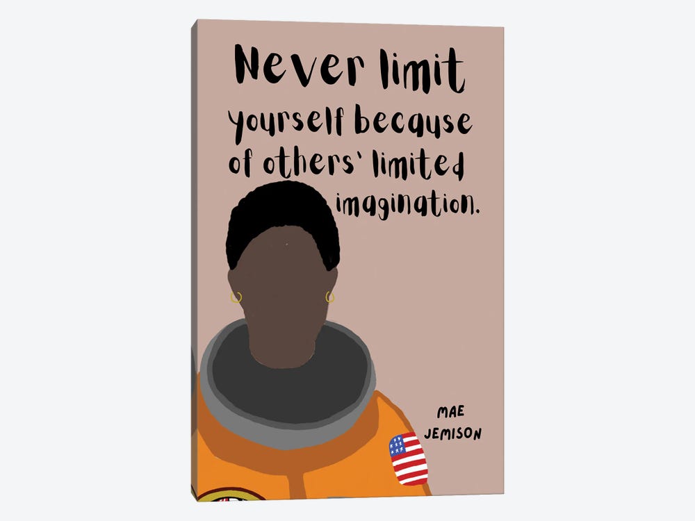 Mae Jemison Quote by BrainyPrintables 1-piece Canvas Wall Art