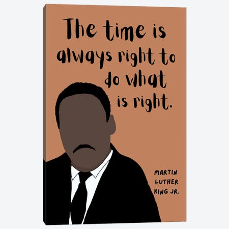 Martin Luther King Jr. Quote Canvas Print #BYP68} by BrainyPrintables Canvas Art