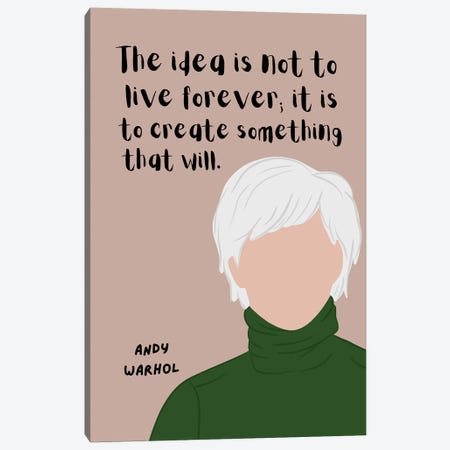 Warhol Quote Canvas Print #BYP6} by BrainyPrintables Canvas Art Print