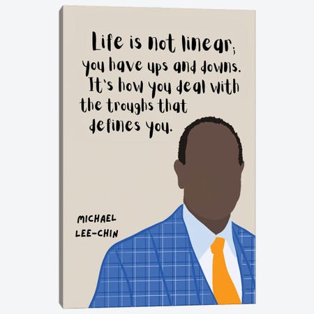 Michael Lee-Chin Quote Canvas Print #BYP71} by BrainyPrintables Art Print