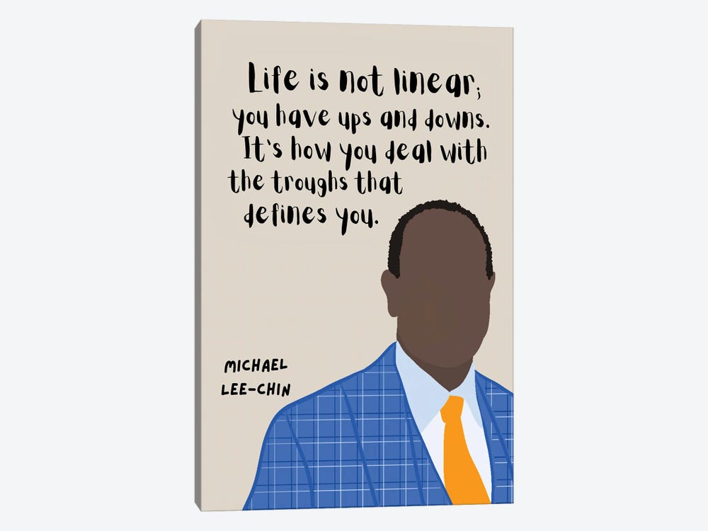 Michael Lee-Chin Quote by BrainyPrintables 1-piece Canvas Artwork