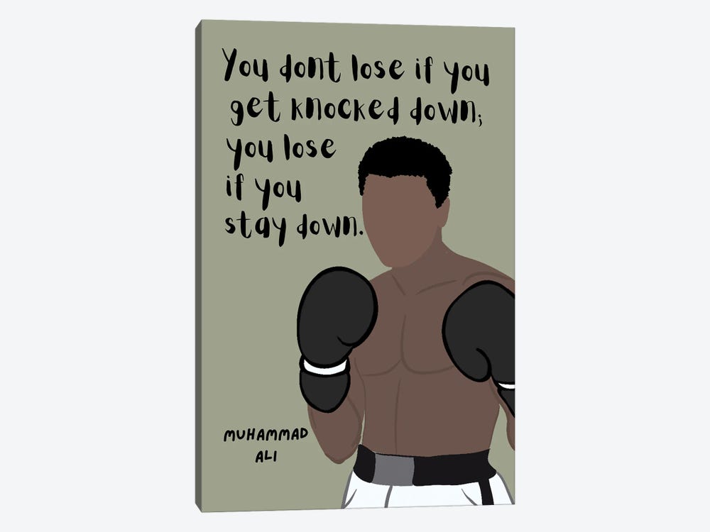 Clemente Quote Canvas Art Print by BrainyPrintables