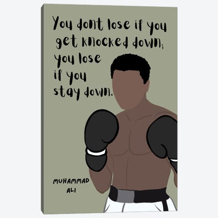 Ali Quote Canvas Print #BYP73} by BrainyPrintables Canvas Print