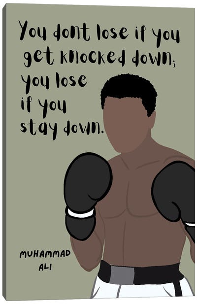 Ali Quote Canvas Art Print - Boxing Art