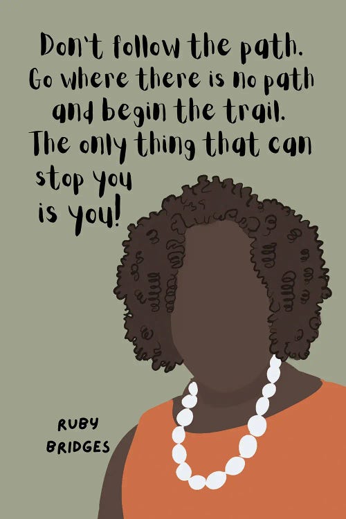 Ruby Bridges Quote by BrainyPrintables wall art