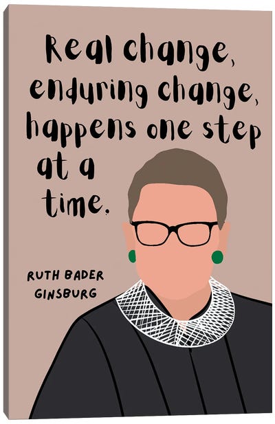 Ruth Bader Ginsburg Quote Canvas Art Print - Glasses & Eyewear Art