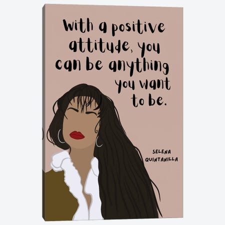 Selena Quintanilla Quote Canvas Print #BYP85} by BrainyPrintables Canvas Print