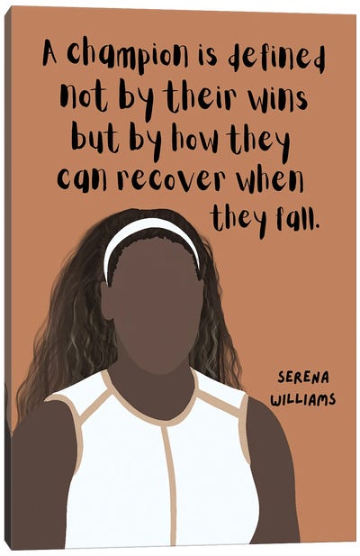 Williams Quote Canvas Art Print - Serena Williams