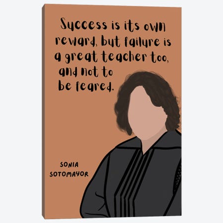 Sonia Sotomayor Quote Canvas Print #BYP88} by BrainyPrintables Canvas Wall Art