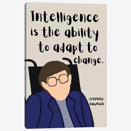 Stephen Hawking Quote Canvas Print #BYP89} by BrainyPrintables Canvas Wall Art
