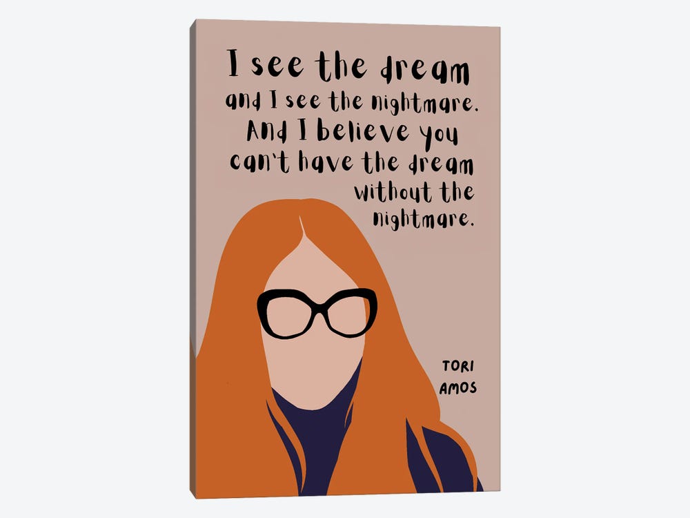 Tori Amos Quote by BrainyPrintables 1-piece Canvas Print