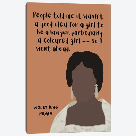 Violet King Henry Quote Canvas Print #BYP93} by BrainyPrintables Canvas Art Print