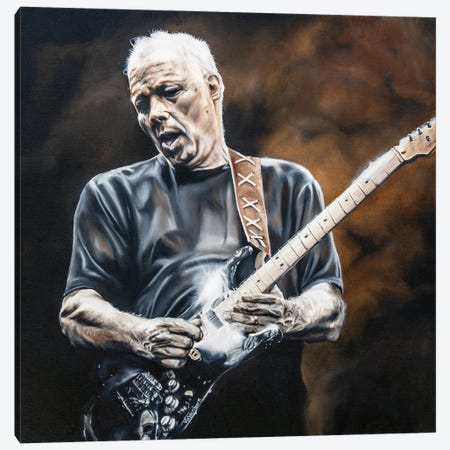 David Gilmour Canvas Print #BYV11} by Bobby Vandenhoorn Canvas Art Print