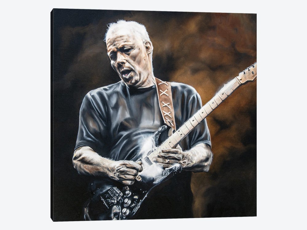 David Gilmour by Bobby Vandenhoorn 1-piece Canvas Wall Art