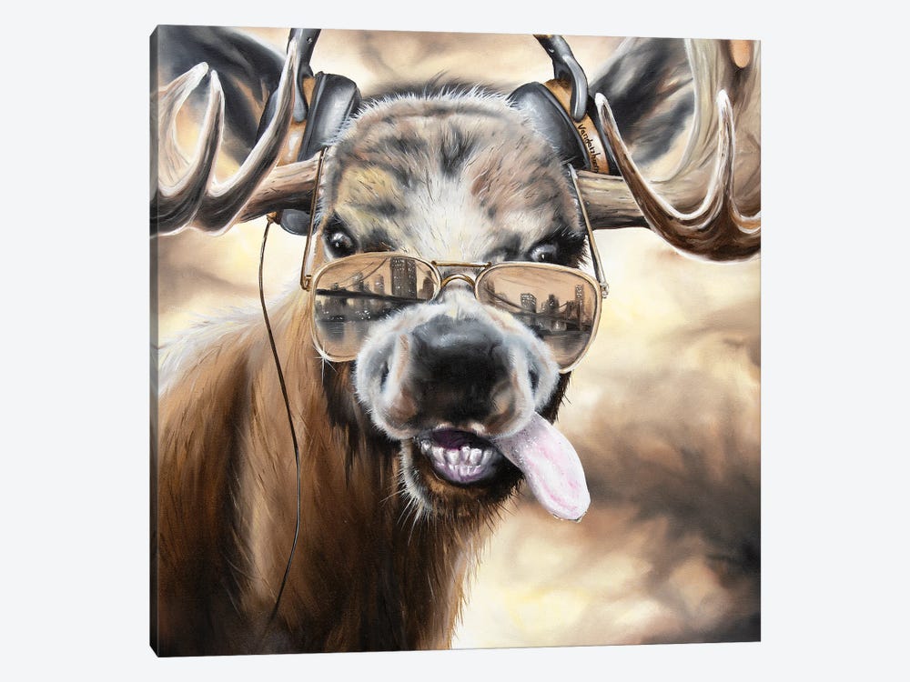 Drooling Deer by Bobby Vandenhoorn 1-piece Canvas Art