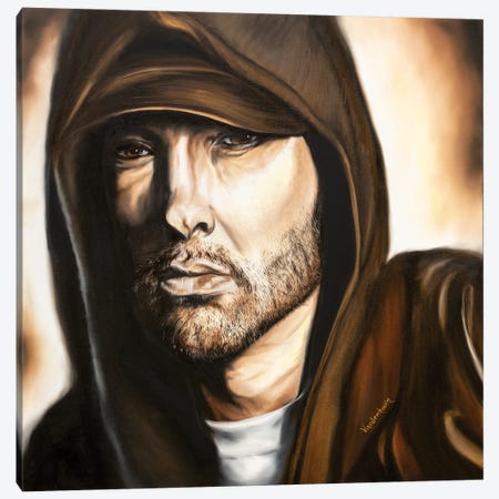 Eminem When Im Gone Canvas Print #BYV22} by Bobby Vandenhoorn Canvas Art