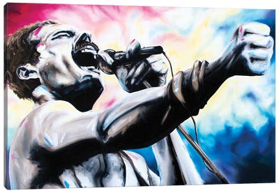 Freddie Canvas Art Print - Freddie Mercury