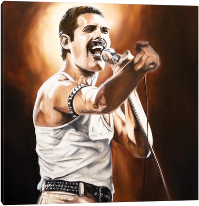 Freddie II Canvas Art Print - Freddie Mercury