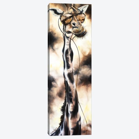 Giraffe Proteck Ya Neck 2 The Zoo Canvas Print #BYV25} by Bobby Vandenhoorn Canvas Print