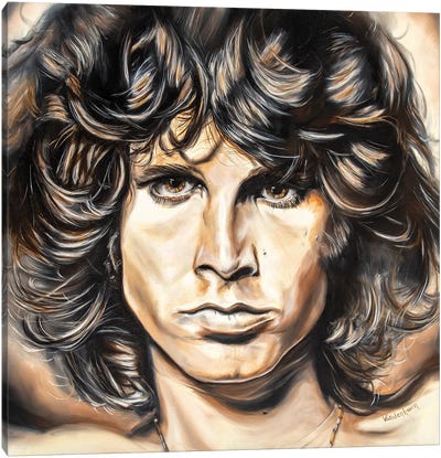 Jim Morrison - Light My Fire Canvas Art Print - Bobby Vandenhoorn