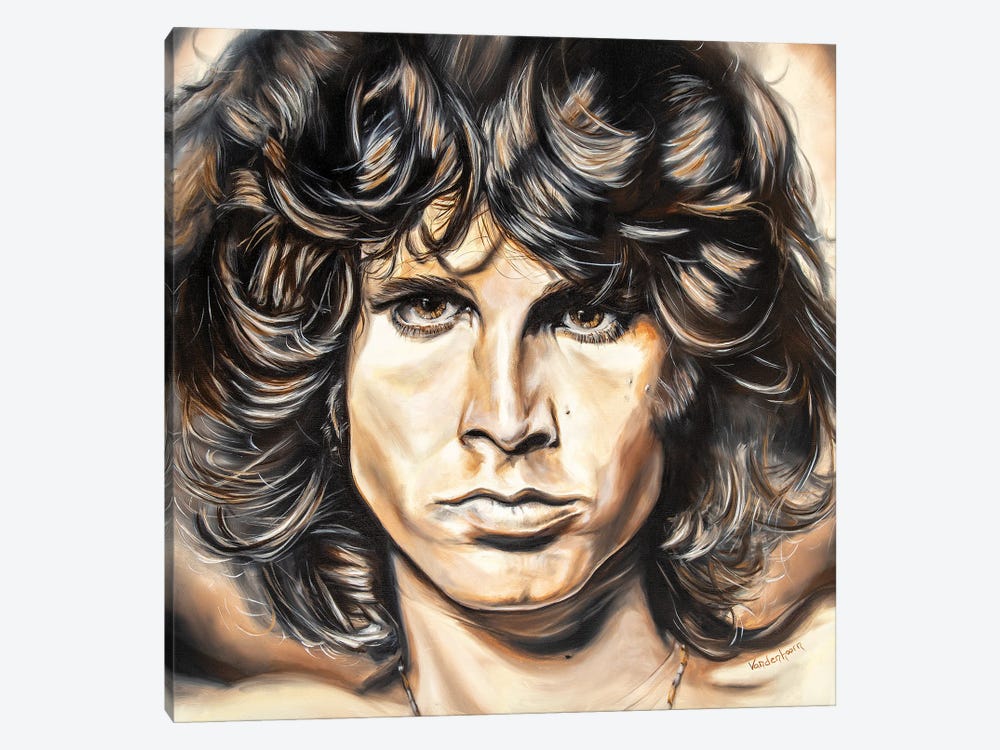 Jim Morrison - Light My Fire by Bobby Vandenhoorn 1-piece Canvas Wall Art